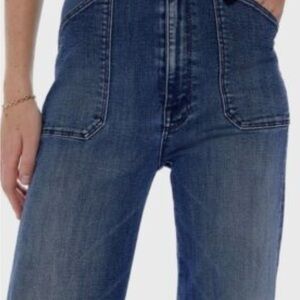 ✨ MOTHER The Elbow Grease Roller Sneak Wide-Leg Jeans – Mix Tape – Size 25 ✨